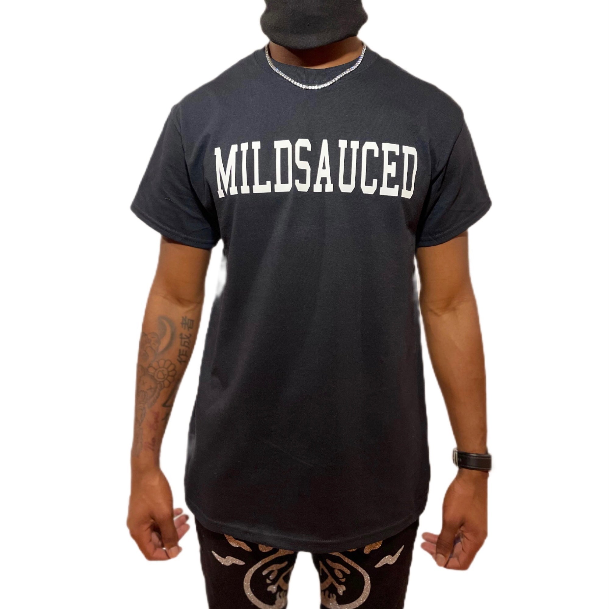 Mild Sauced Smiley World Black T-Shirt